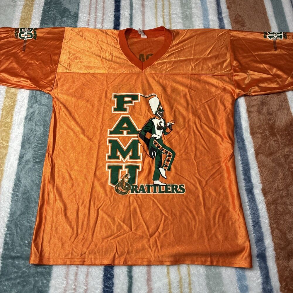 Florida A&M FAMU Marching Band Rattlers Football Jersey Shirt Uniform Game Vtg